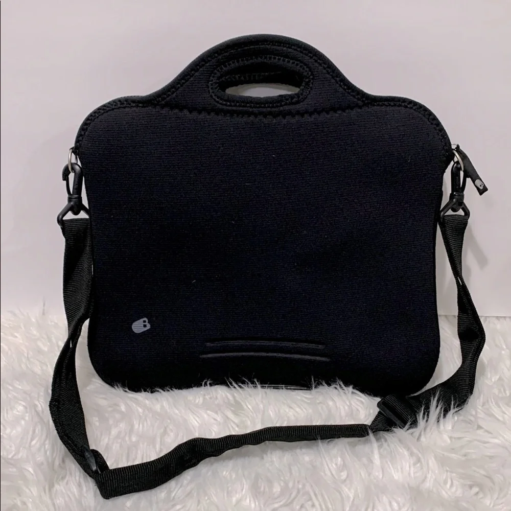 BUILT Neoprene Black Laptop Bag for Men